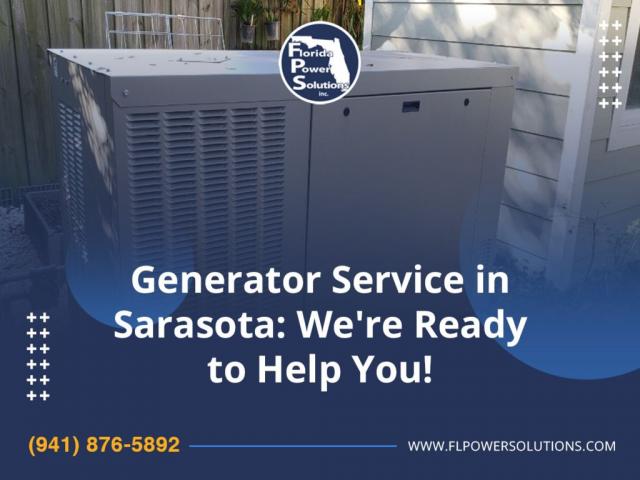 Generator Service in Sarasota | Florida Power Solutions